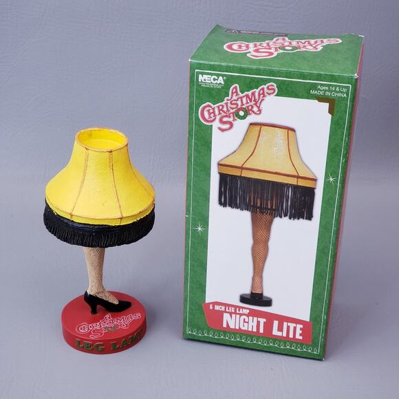 A Christmas Story Neca Leg Lamp Bobble Head and Night Lite - Picture 1 of 15
